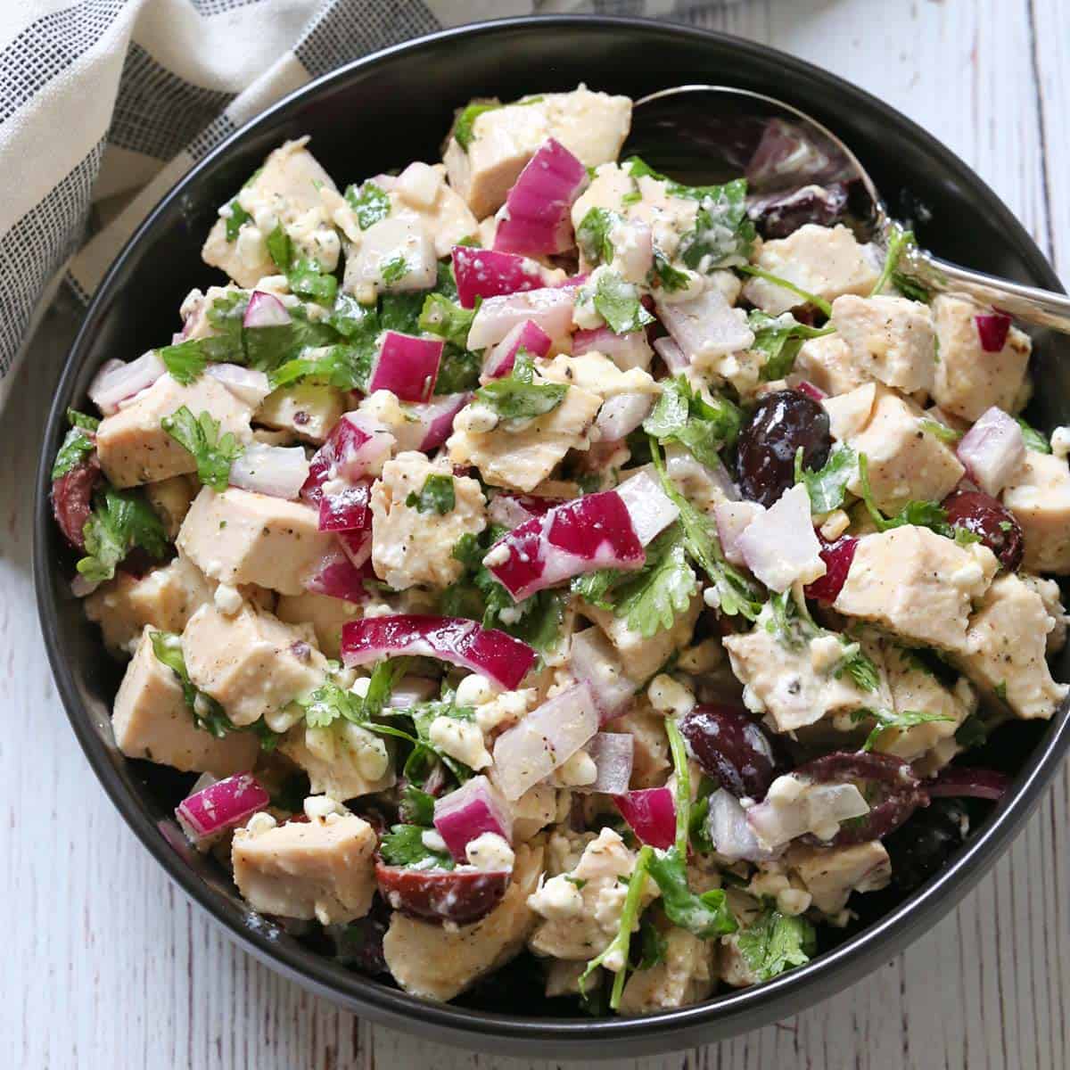 Bright & Fragrant: Olive Oil Chicken Salad with Abundant Herbs