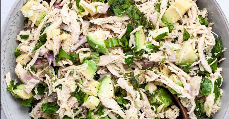 Versatile Chicken Salad with Olive Oil, Herbs & Protein Swaps